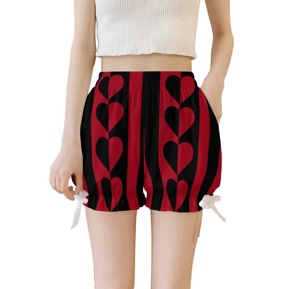 Cranberry Hearts Jester Knickers