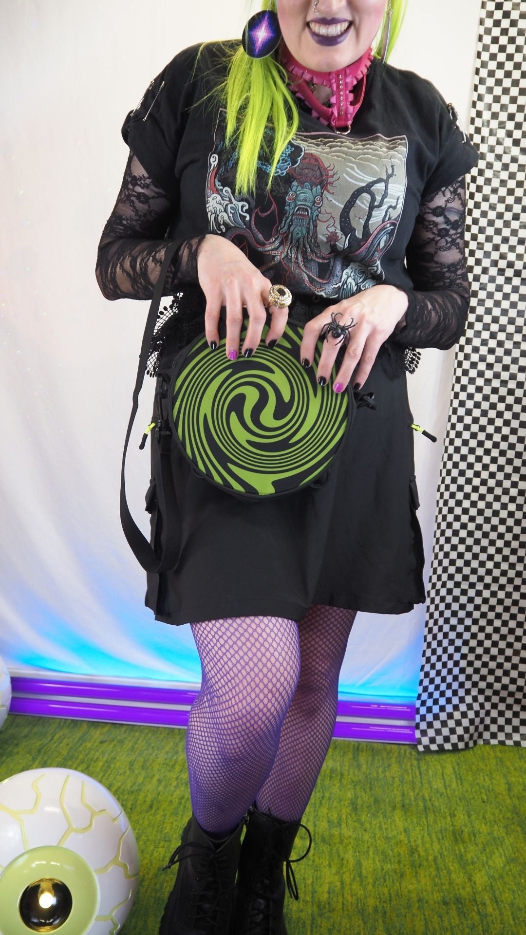 Bolso bandolera Cyber ​​Swirl Y3K