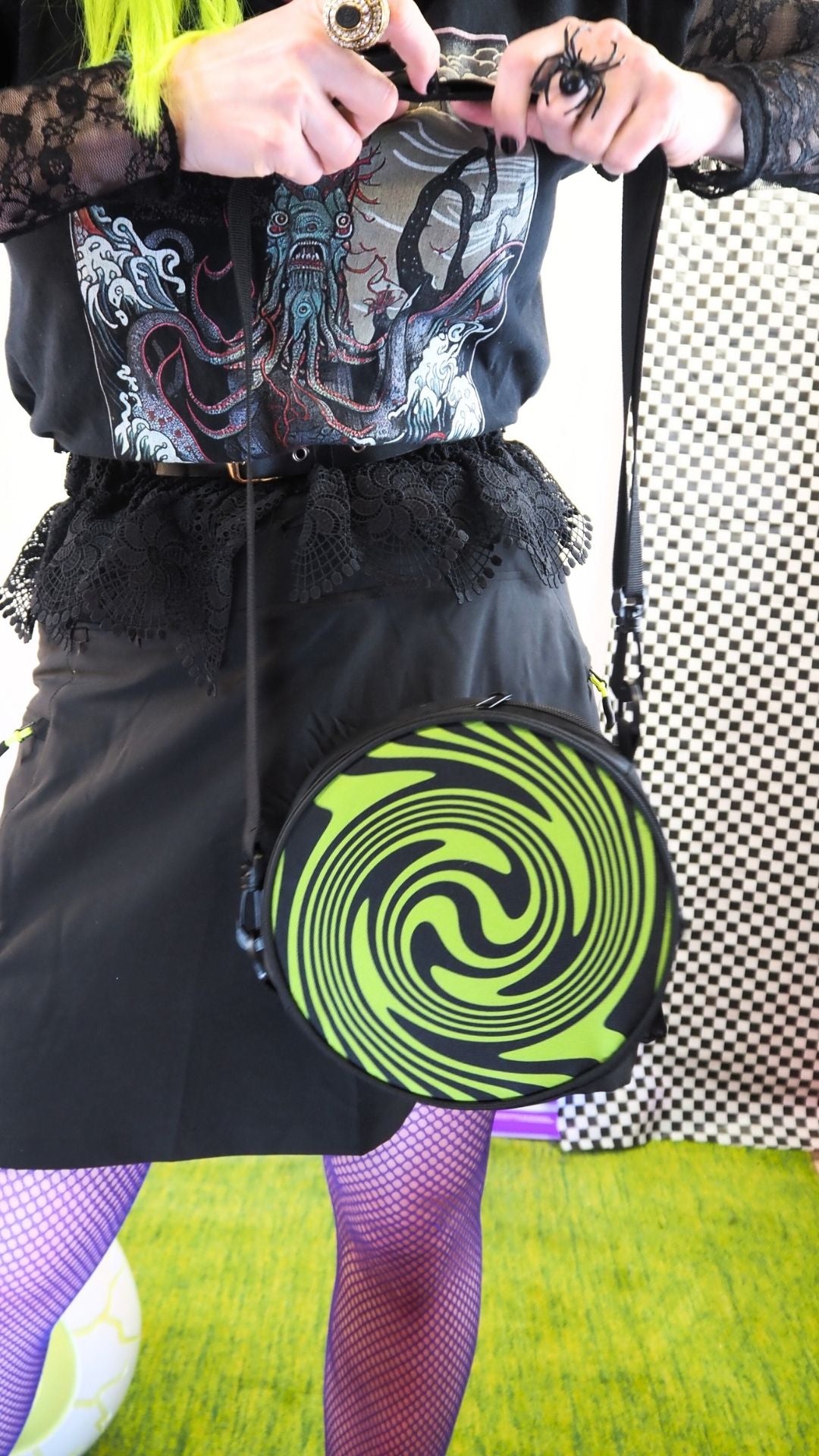 Bolso bandolera Cyber ​​Swirl Y3K