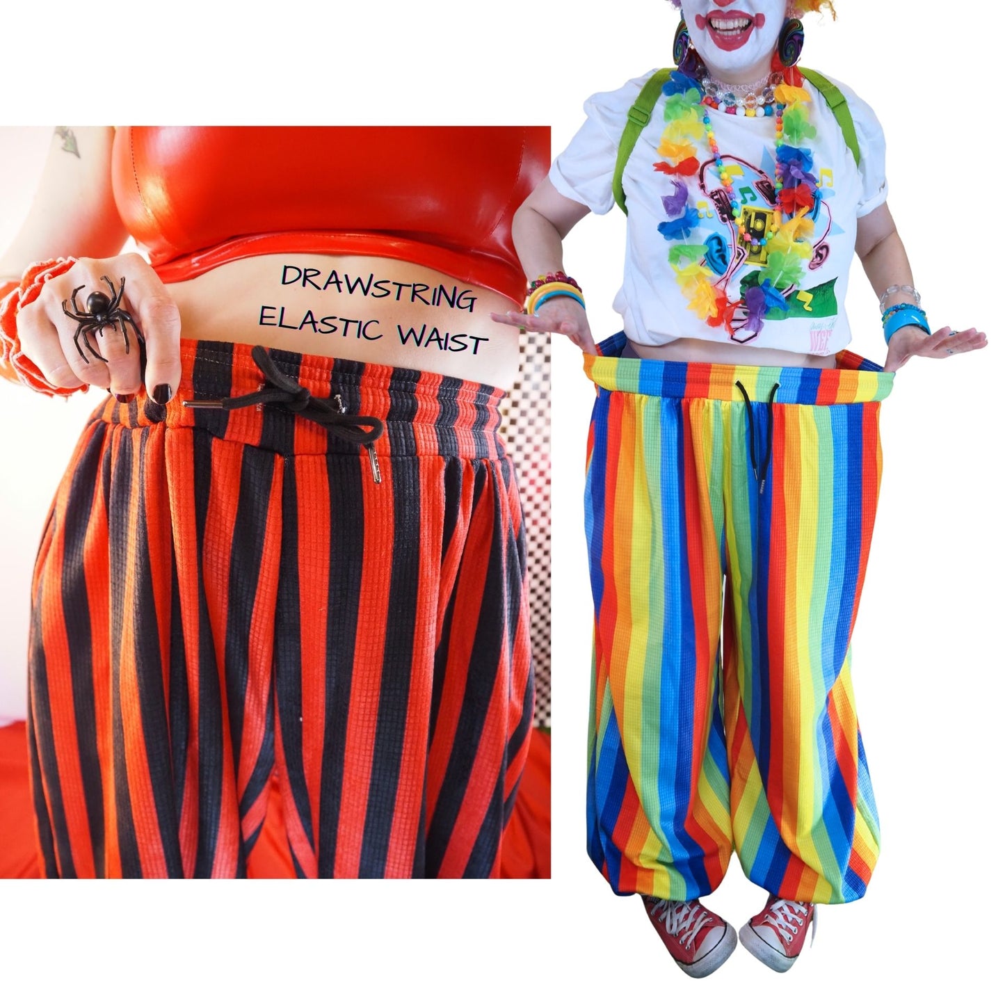 Primary Stardust Baggy Jester Clown Pants