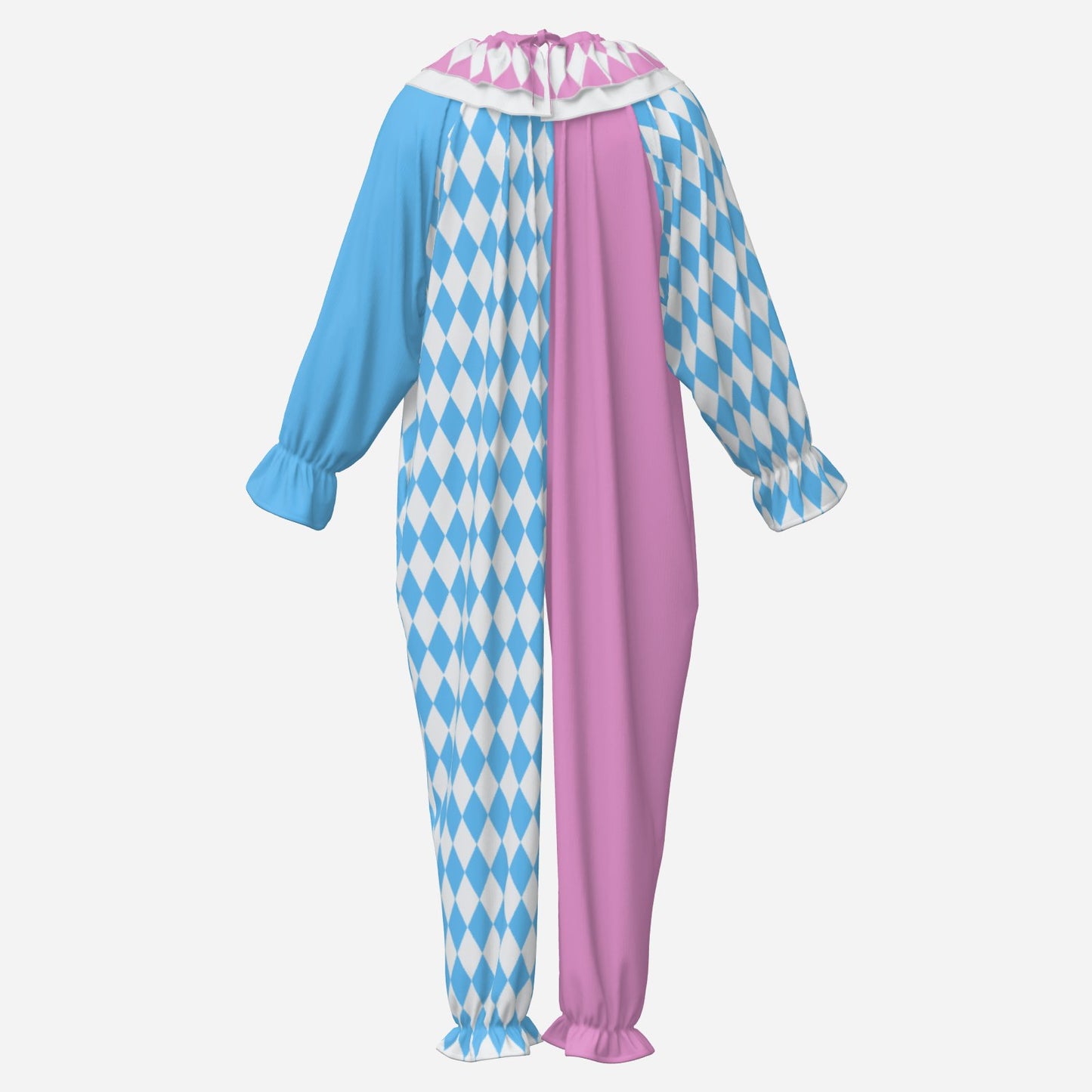 Dreamy Pink Blue Wacky Clown Suit n Collar