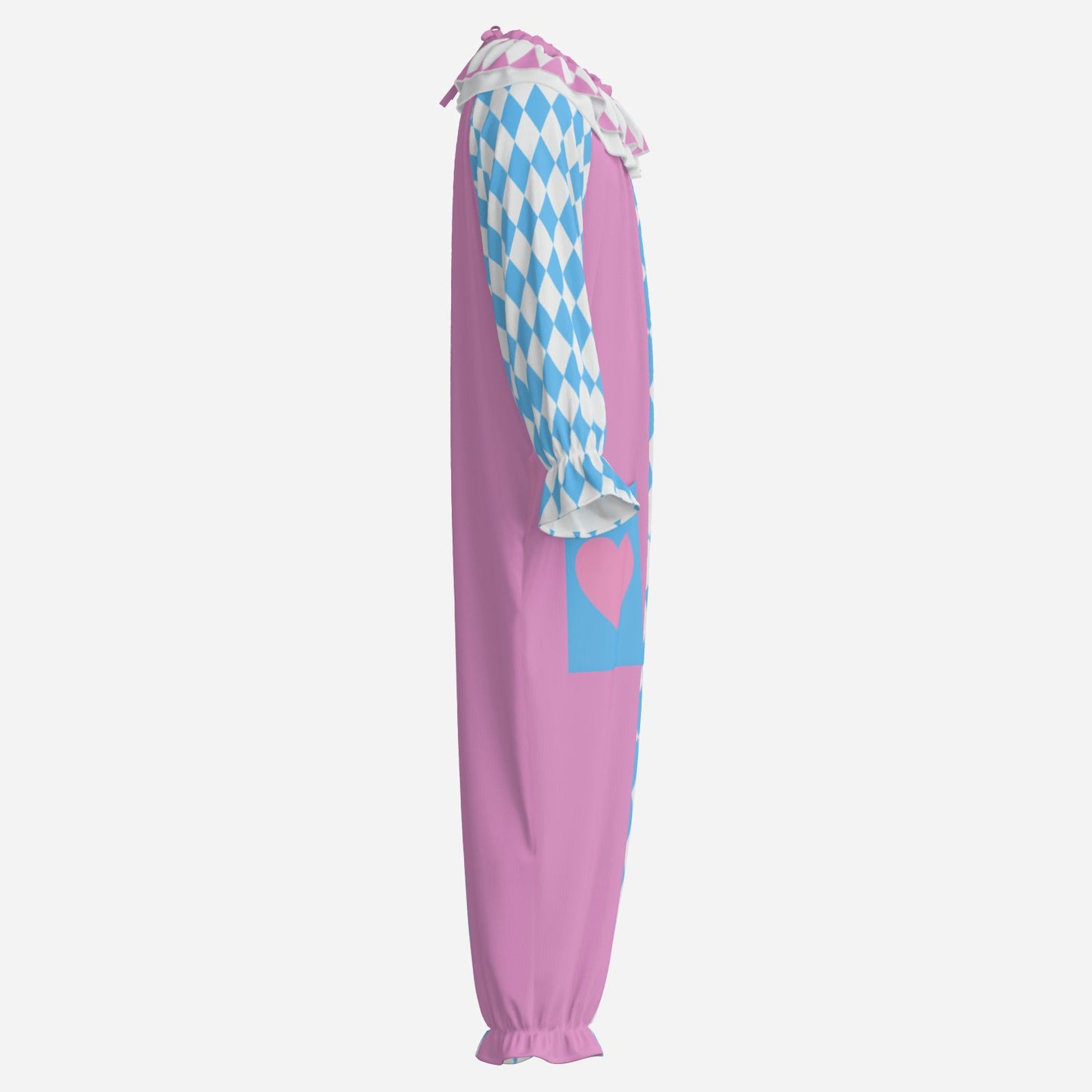 Dreamy Pink Blue Wacky Clown Suit n Collar