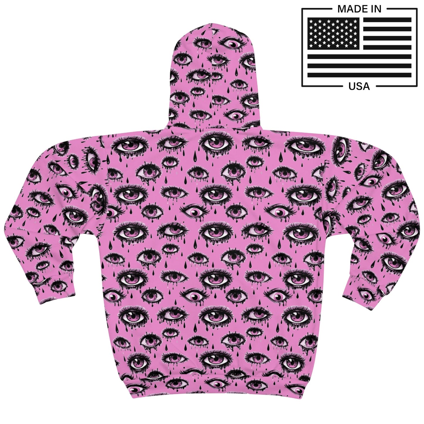Drippy Eyes Zip Up Hoodie