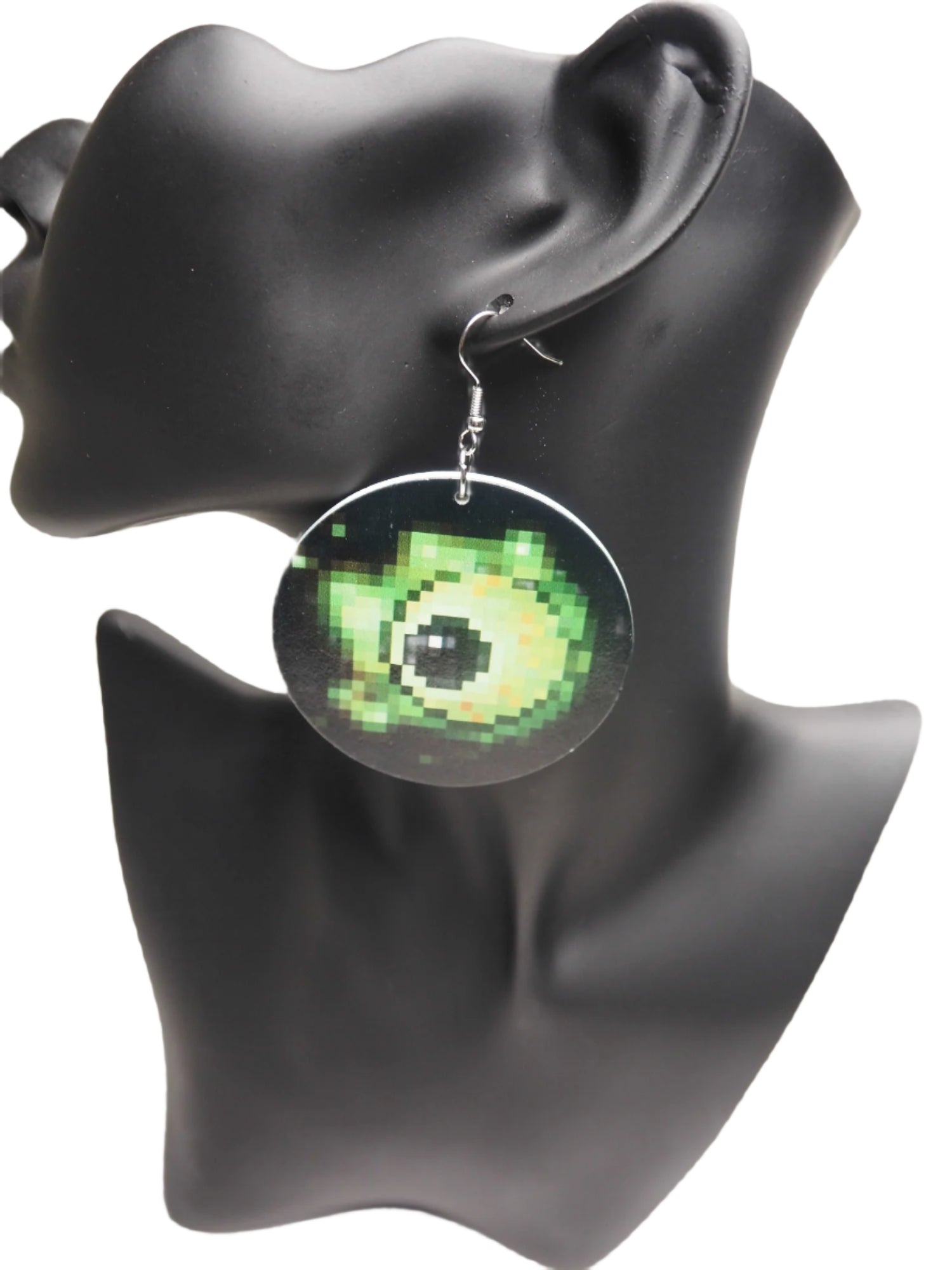 Eye of Devastation Green Slime Eyeball Earrings