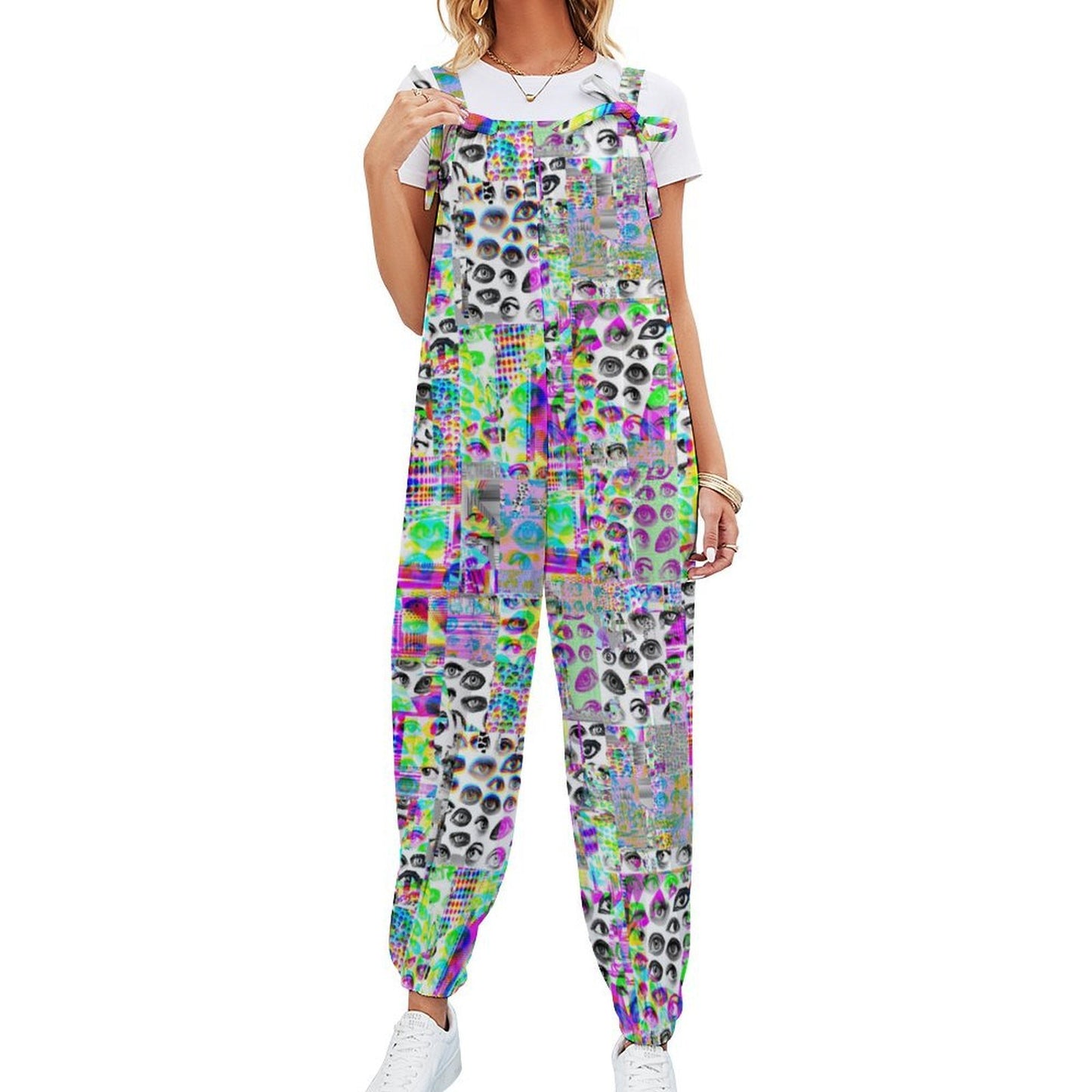 Balloony Braces Eyes Glitch Baggy Overalls Clown Jumpsuit