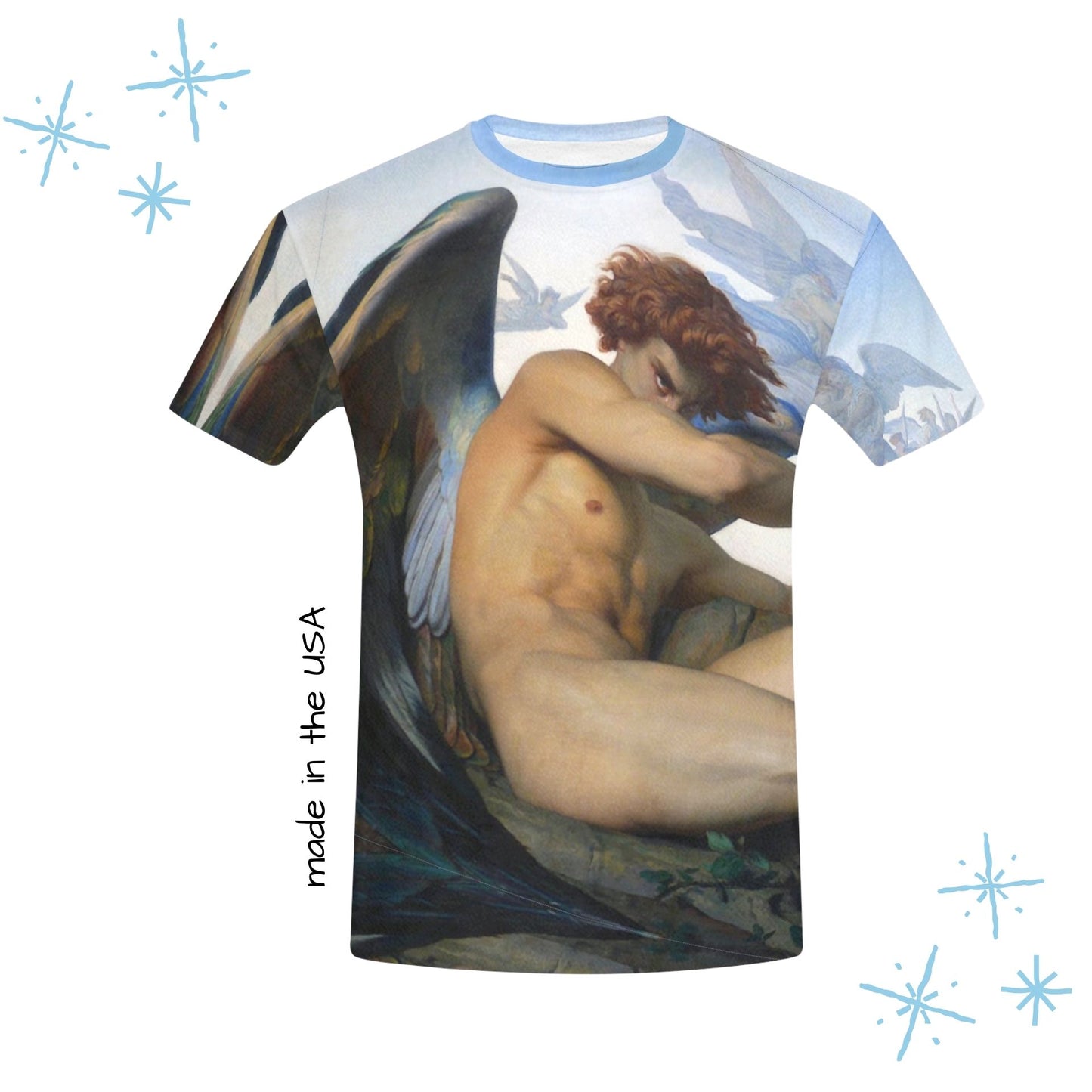 Fallen Angel Lucifer Tshirt USA-made
