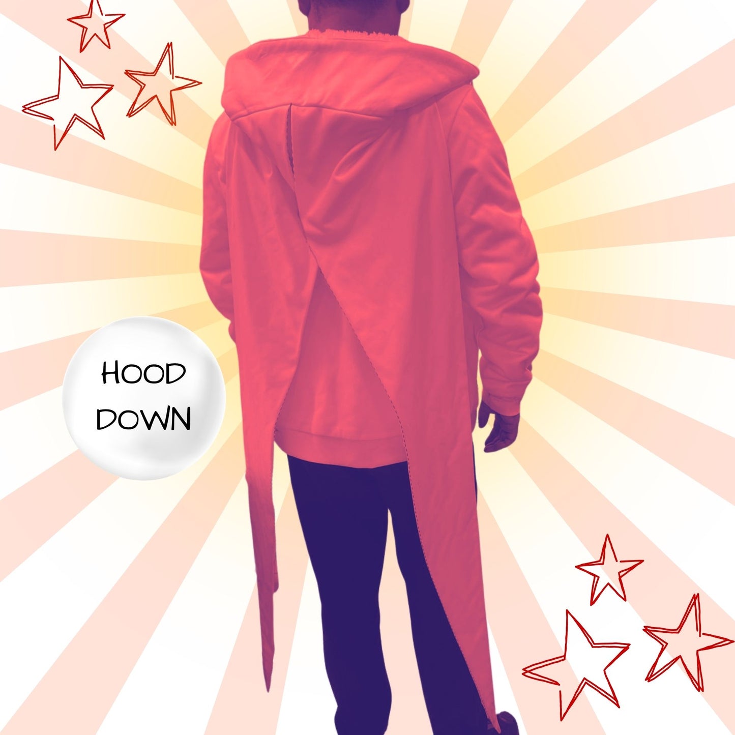 Red Ragdoll Fangtail Jester Zip Up Hoodie