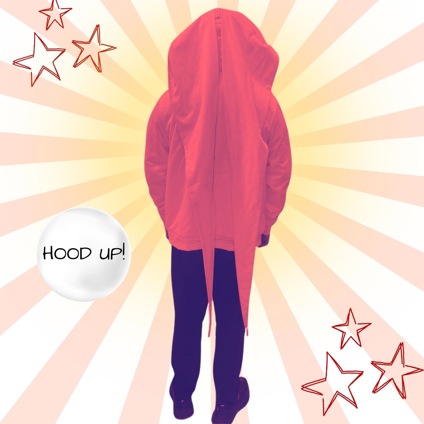 Red Ragdoll Fangtail Jester Zip Up Hoodie