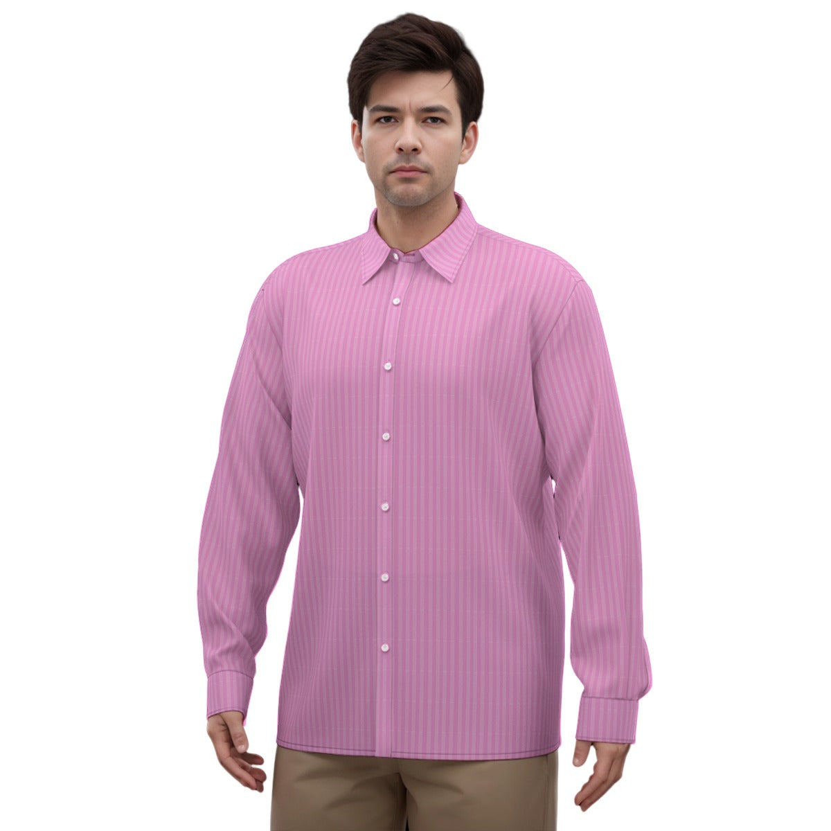 Fizzy Pink Pinstripe Satin Shirt