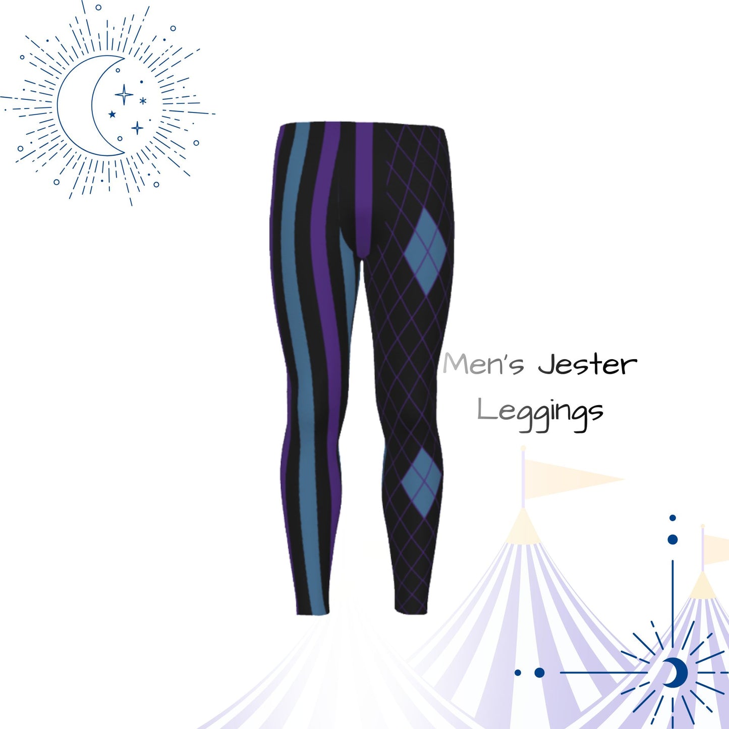 Fortuneteller Jester Mens leggings