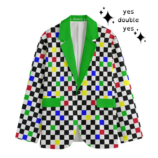 Froggy Checker Kidcore 西装外套