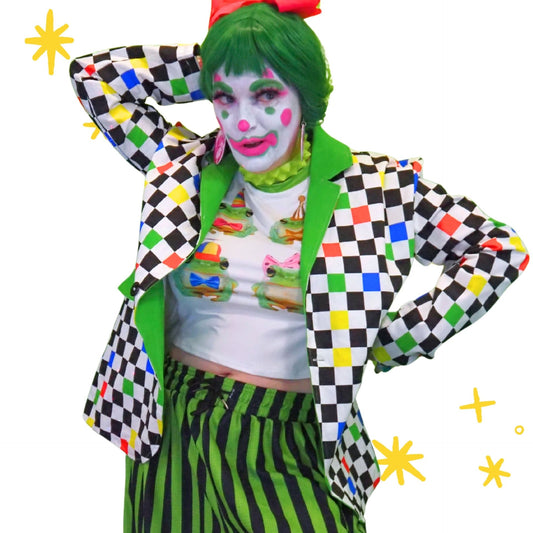 Froggy Checker Kidcore Blazer