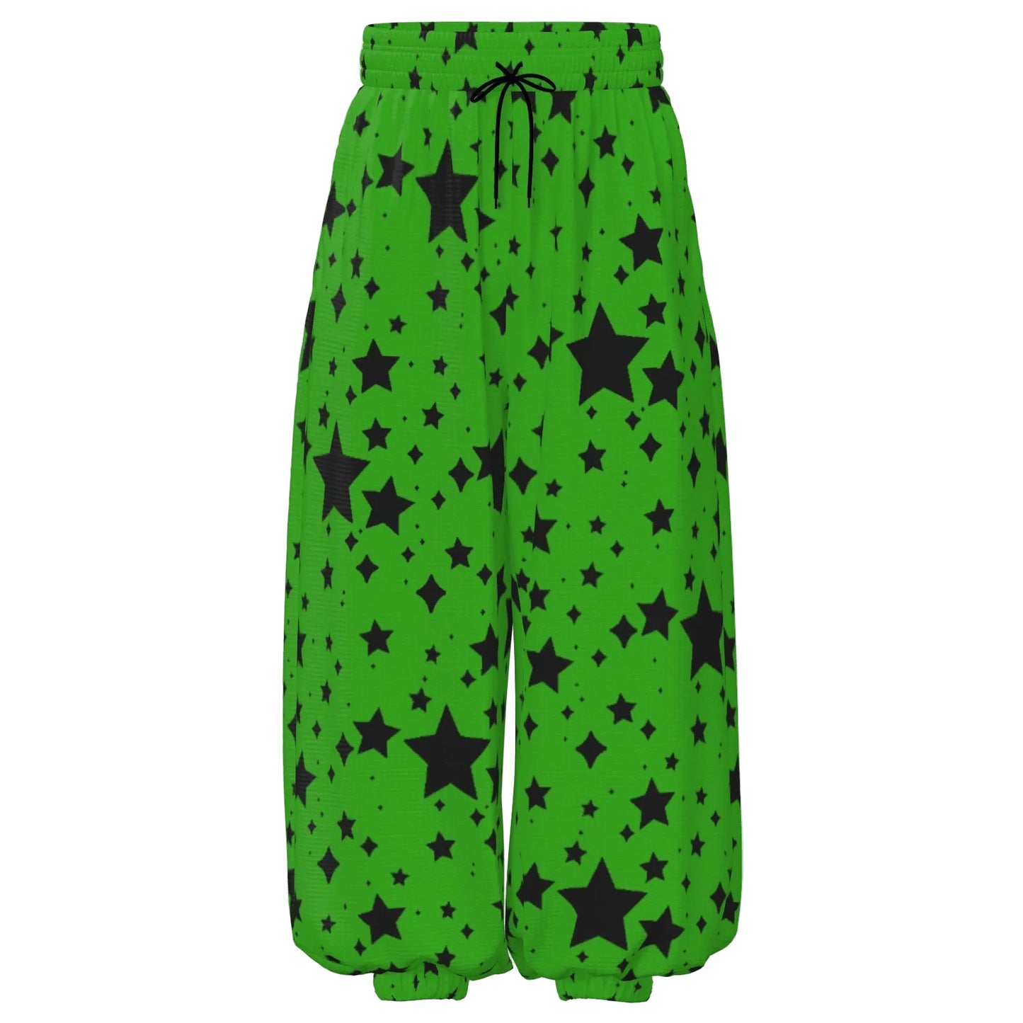 Froggy Green Stardust Sport Waffle Clown Pants
