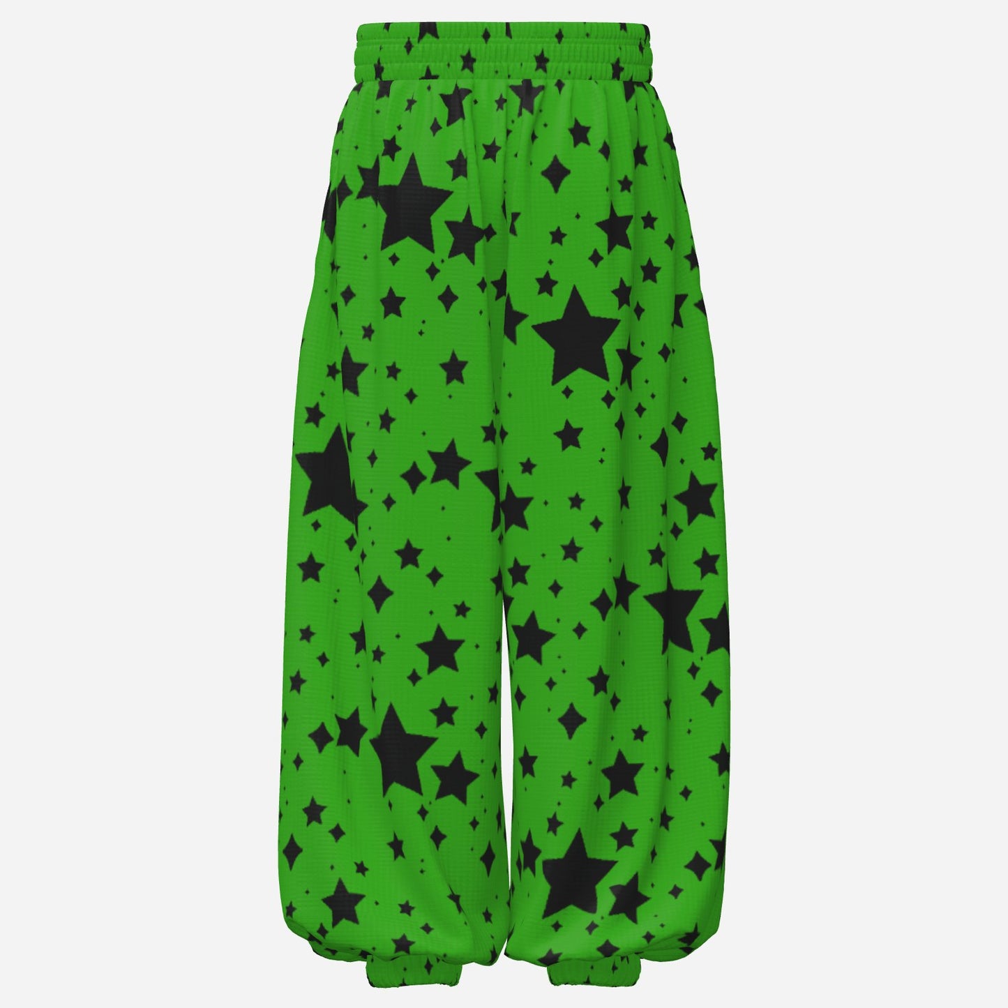 Froggy Green Stardust Sport Waffle Clown Pants