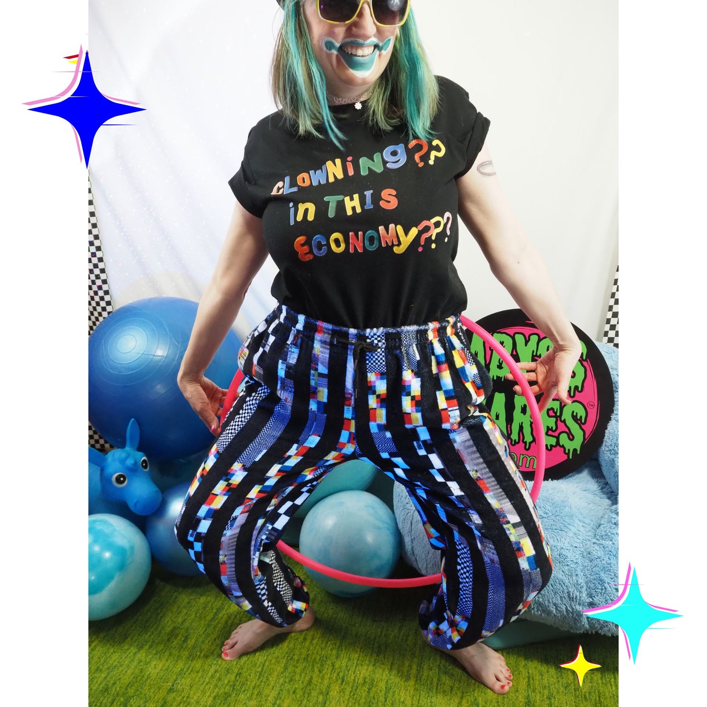 Glitch Stripe Furry Lounge Pants