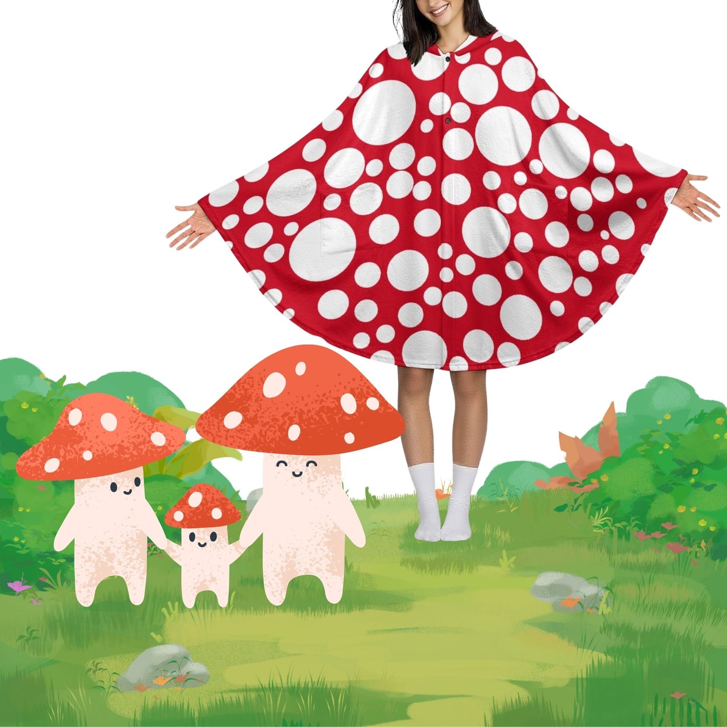 Gnome Mushroom Cuddle Cloak
