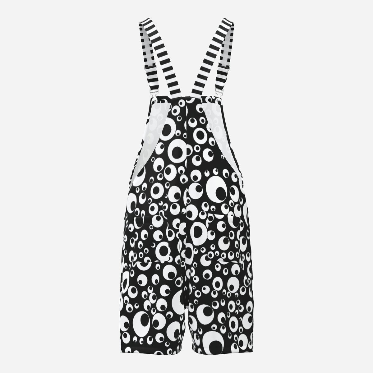 Shortie Overalls Googly Eyes Weirdcore Dungaree Shorts Romper