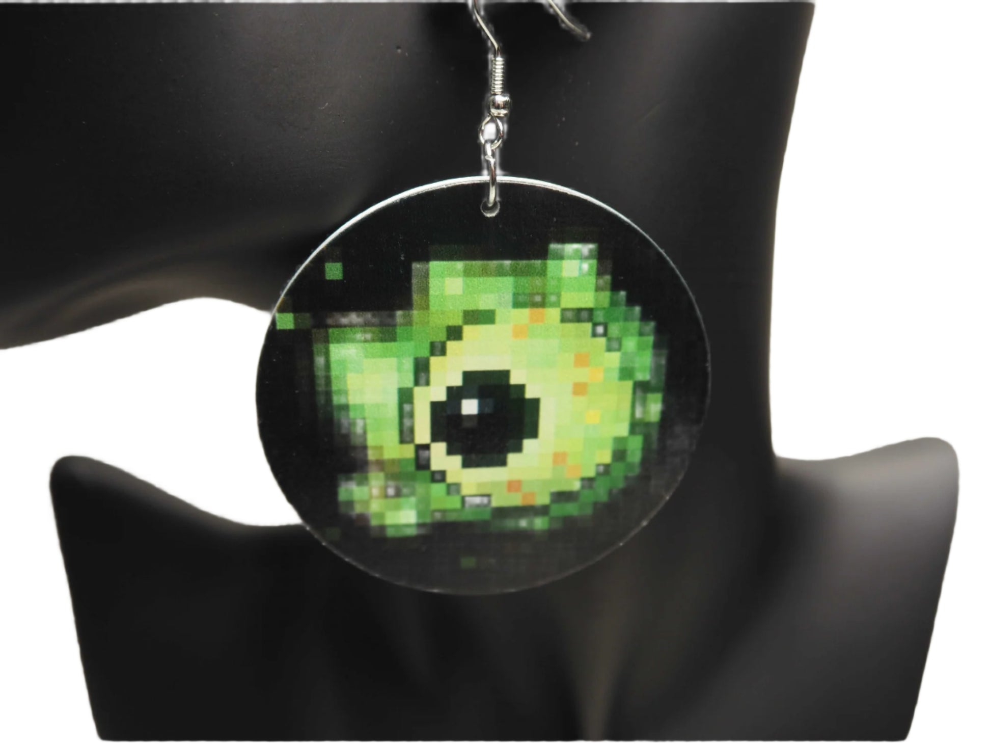 Eye of Devisation Green Slime Eyeball Earrings