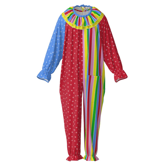 Happy Scraps Rainbow Polkadot Pro Clown Suit n Collar