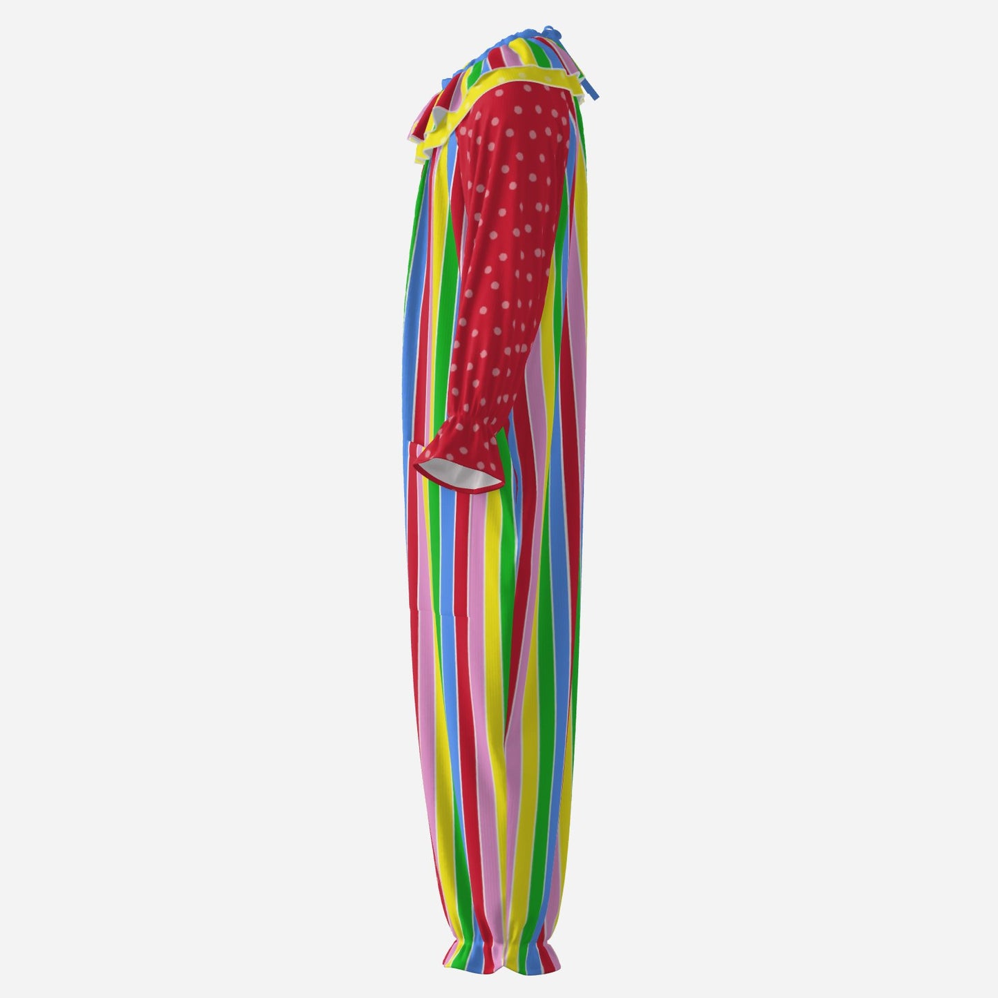 Happy Scraps Rainbow Polkadot Pro Clown Suit n Collar