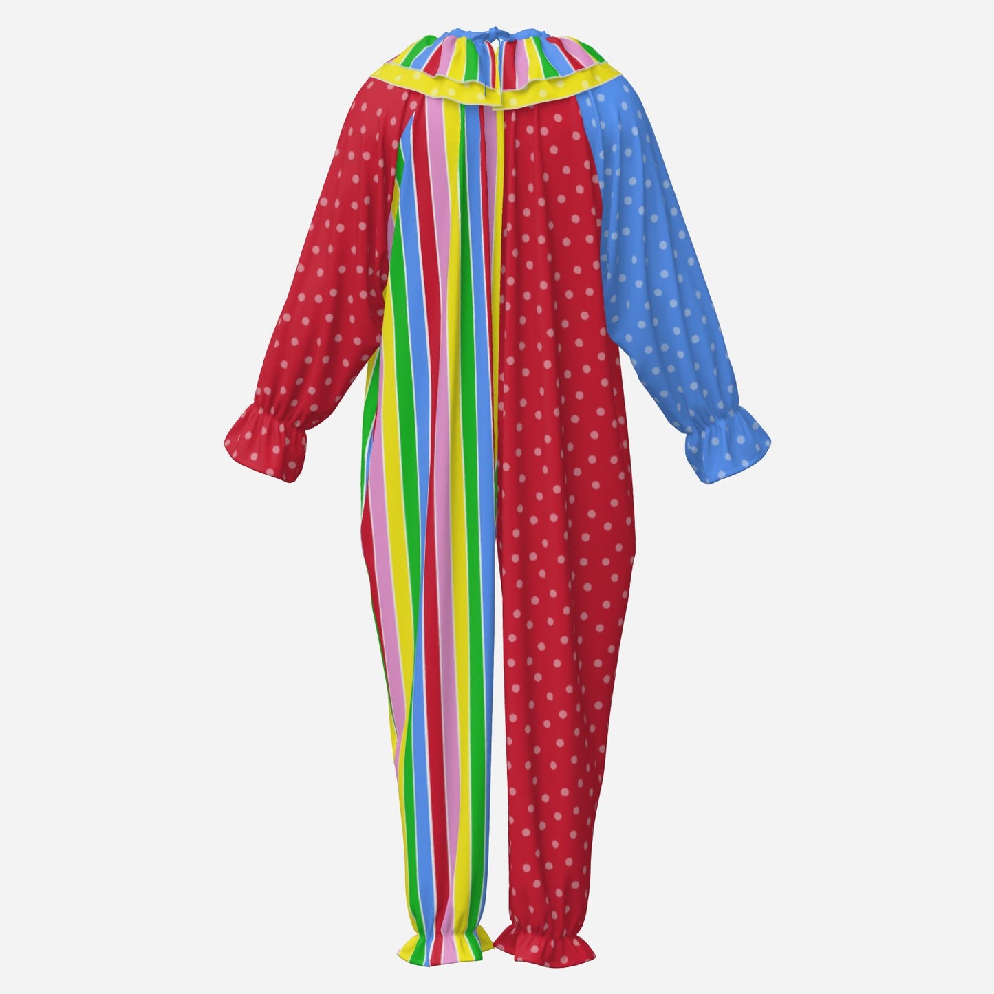 Happy Scraps Rainbow Polkadot Pro Clown Suit n Collar