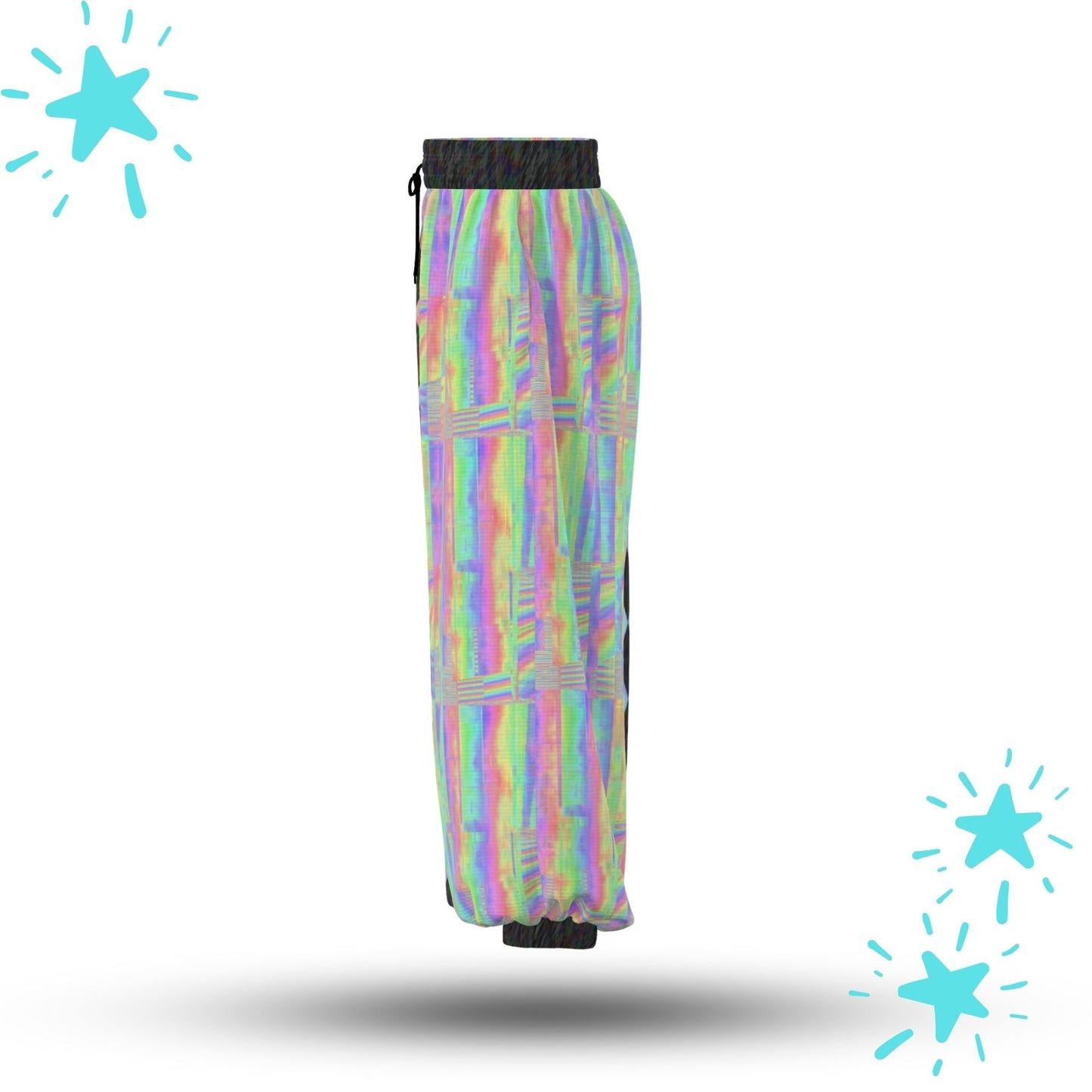 Holo Harlequin Glitch Jester Pants