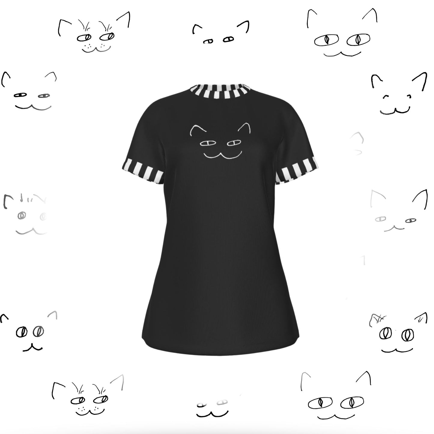 Howdy Kitten Black Cat Shirt