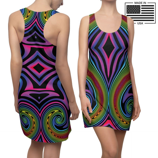 Hypno Rainbow Tank Dress