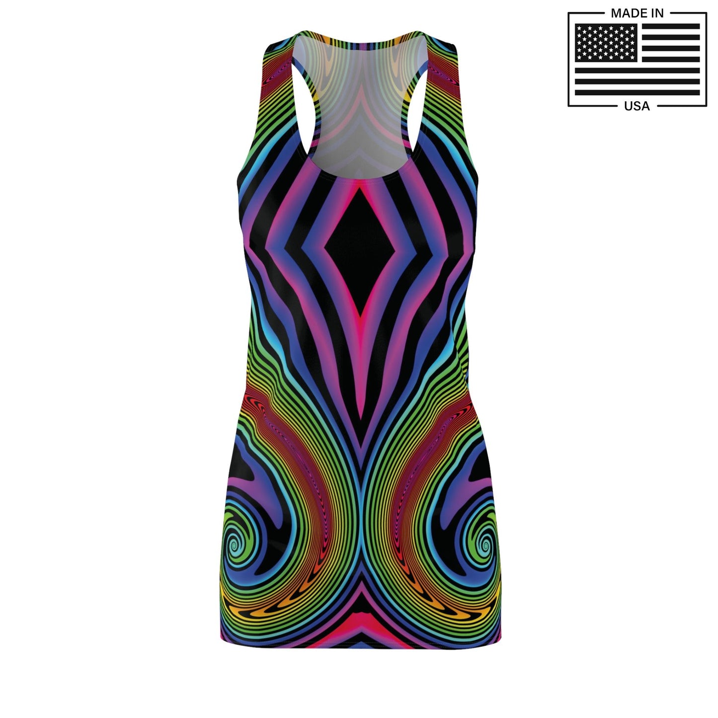 Hypno Rainbow Tank Dress