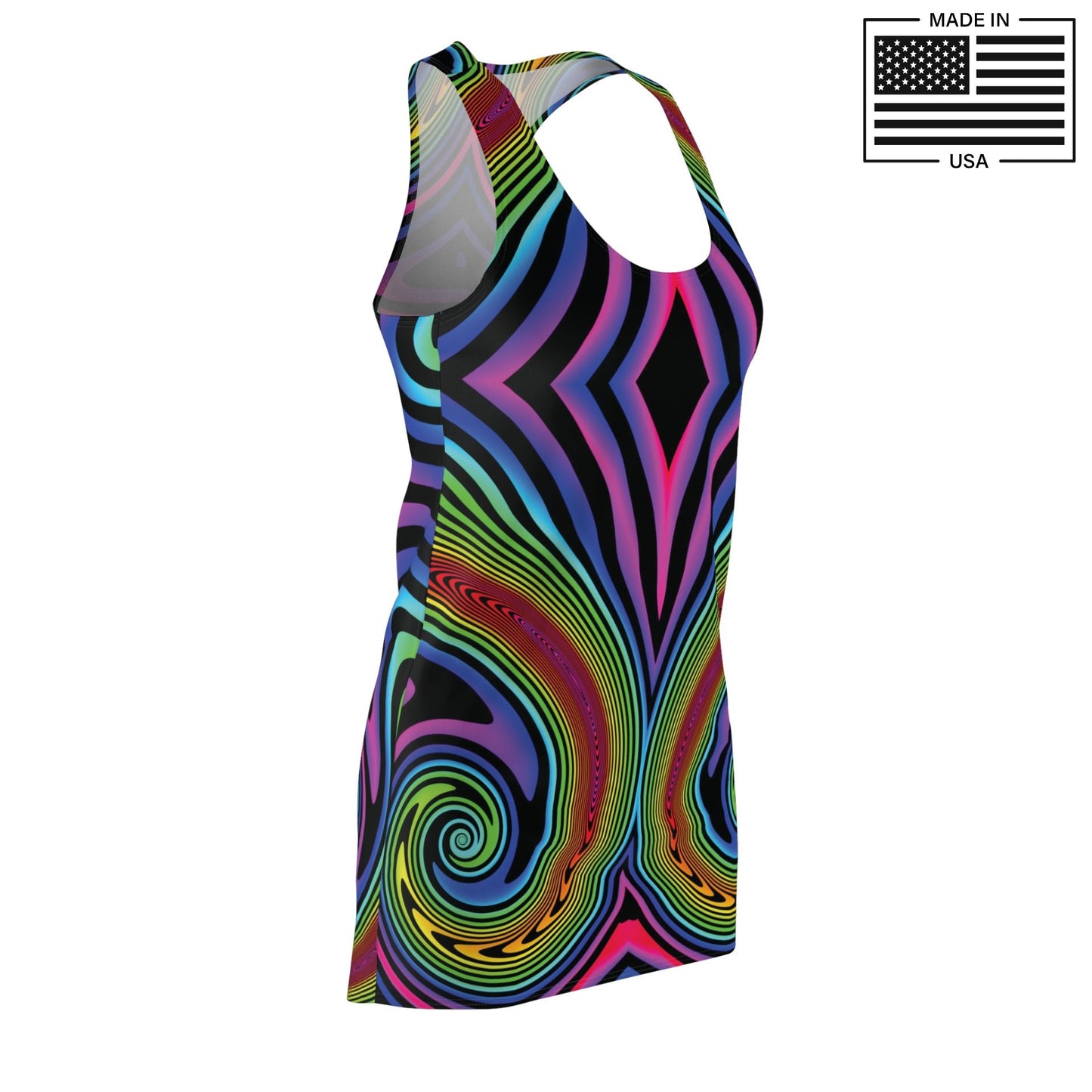 Hypno Rainbow Tank Dress