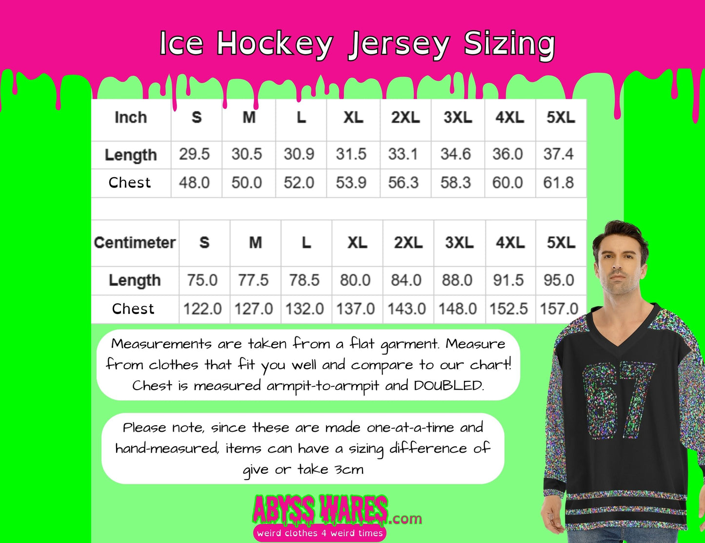 67 Brainrot Static Hockey Jersey Shirt