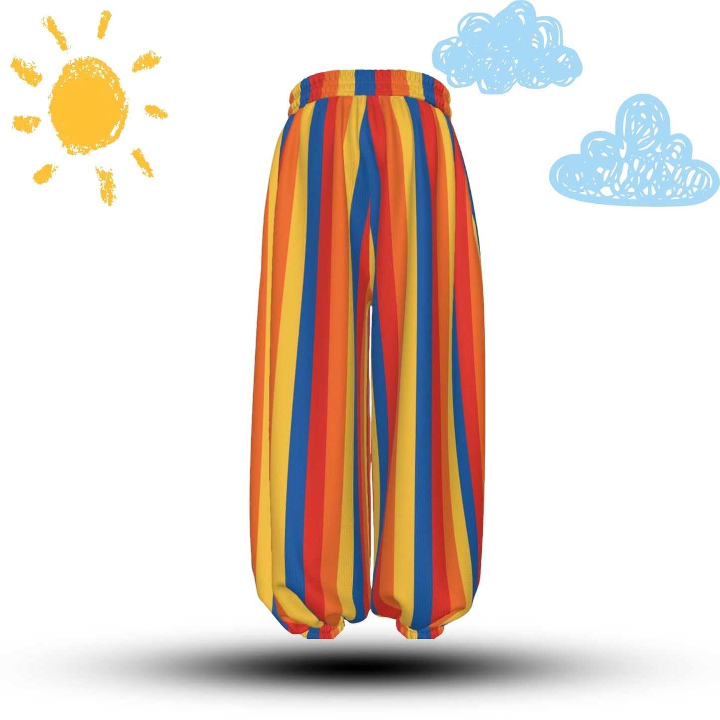 Fröhliche gestreifte Ballon-Clown-Hose