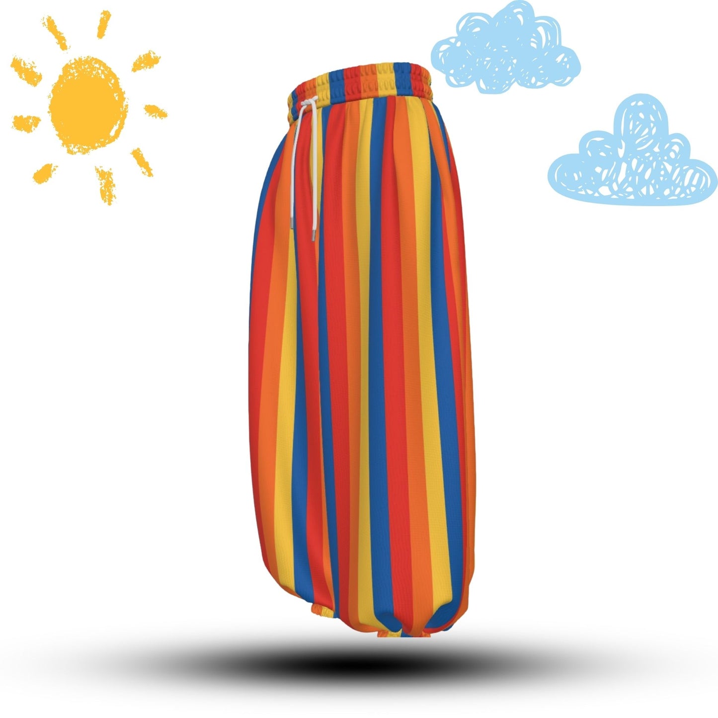 Fröhliche gestreifte Ballon-Clown-Hose