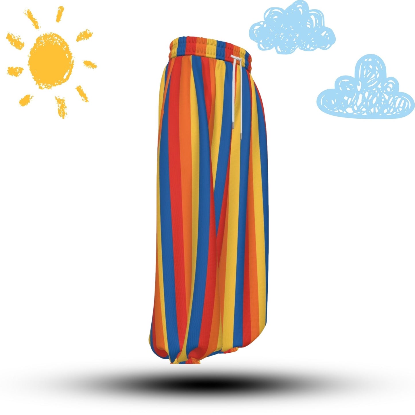 Fröhliche gestreifte Ballon-Clown-Hose