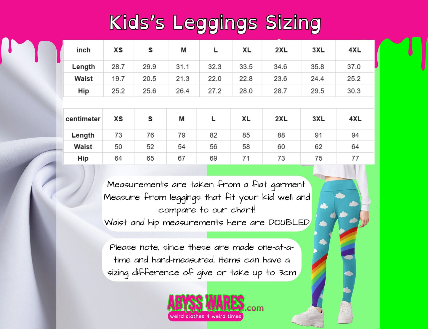 Clouds n Rainbows Kids Leggings