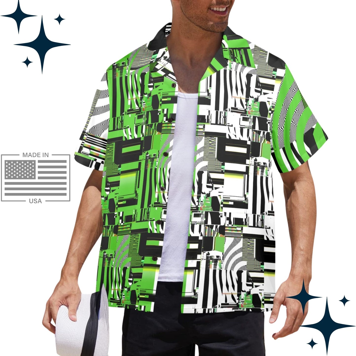 Killscreen Green Bowling Shirt USA-made