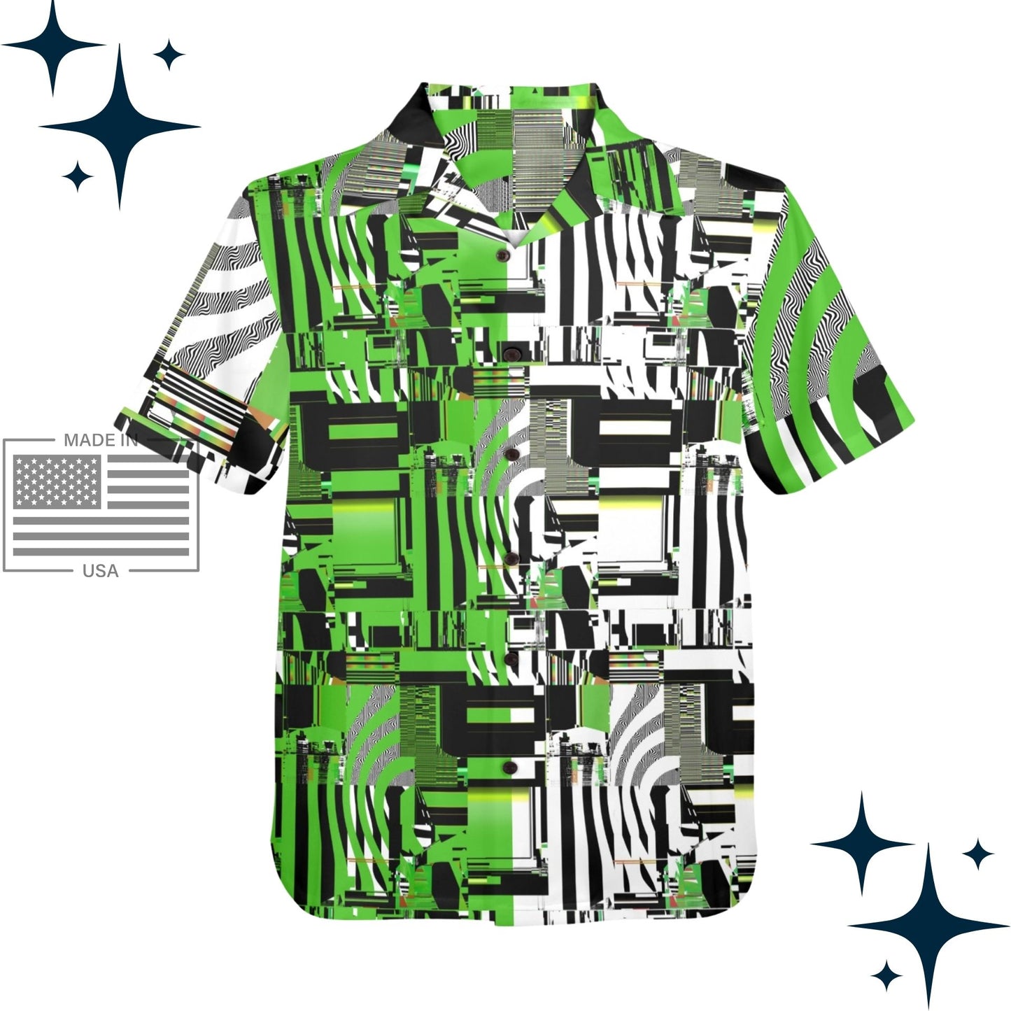 Killscreen Green Bowling Shirt USA-made