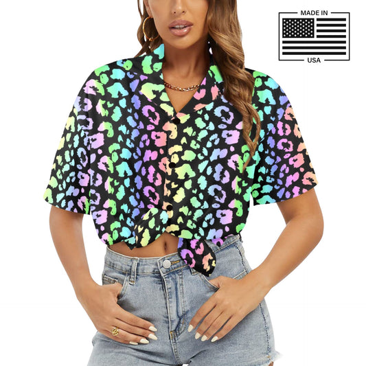 Rainbow Leopard Blouse