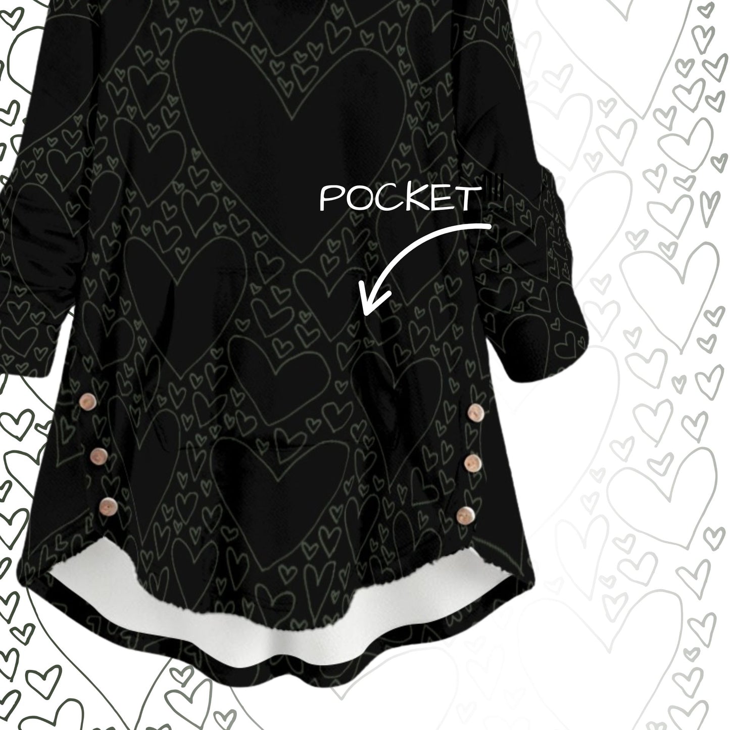 Love Spell Black Cat Ear Hoodie