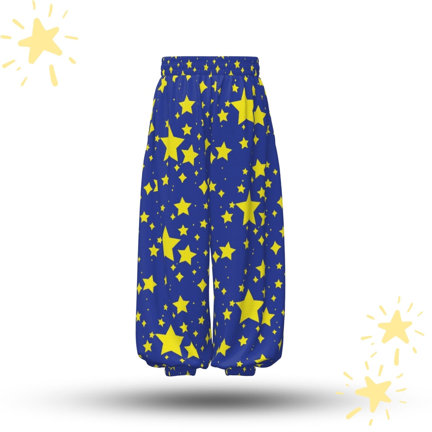 Night Stardust Jester Clown Pants Cooling Fabric