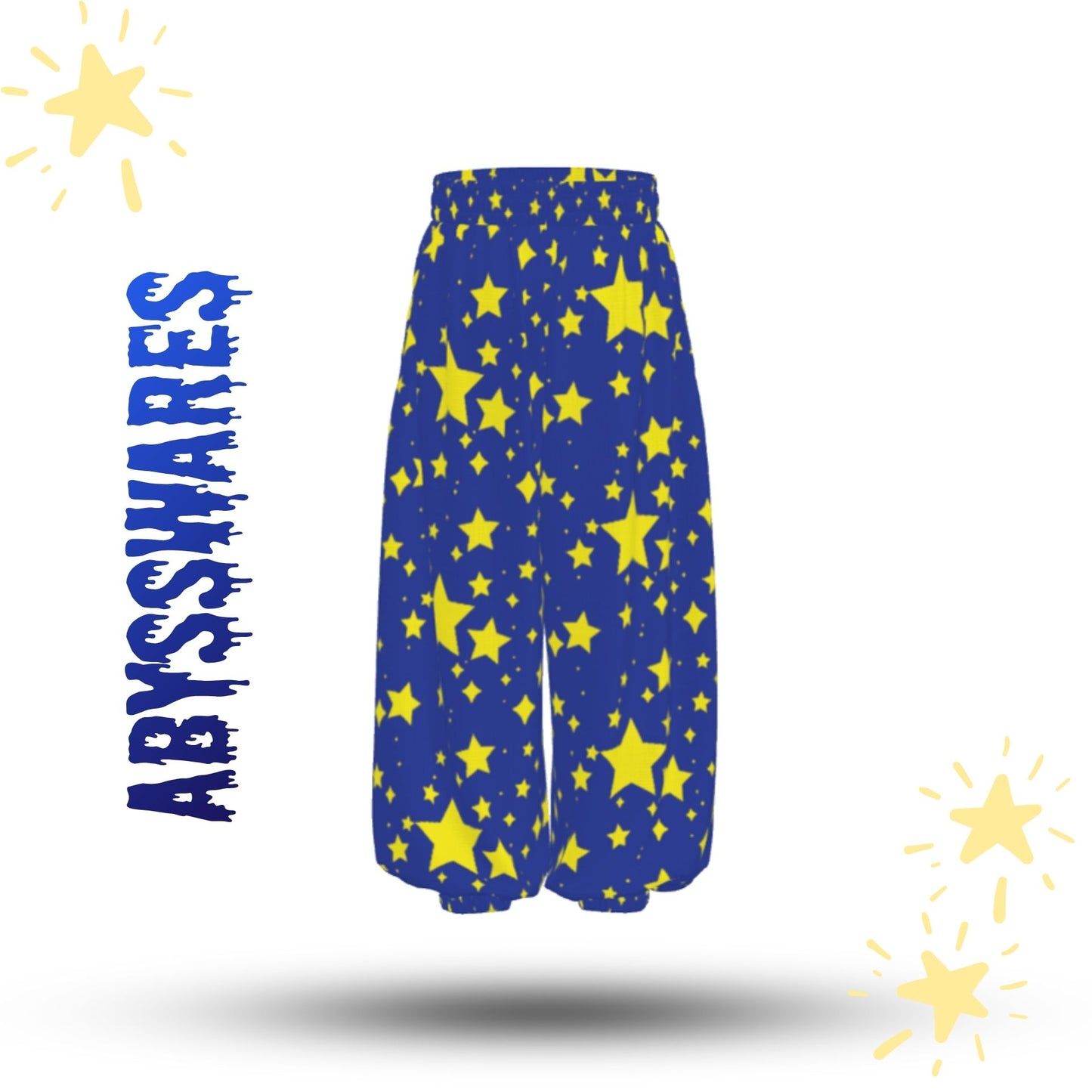 Night Stardust Jester Clown Pants Cooling Fabric