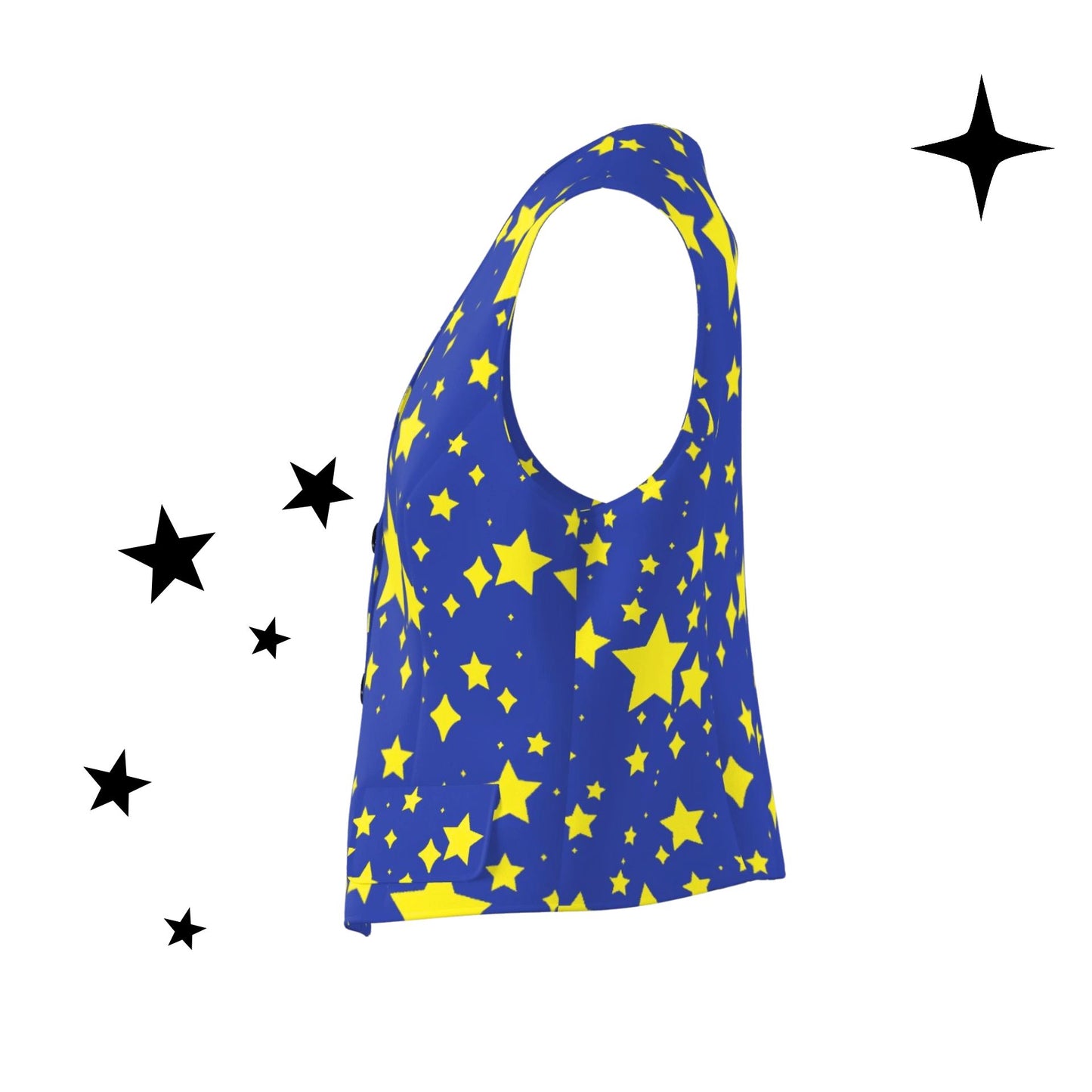 Night Stardust Dressy Suit Vest Femme Waistcoat