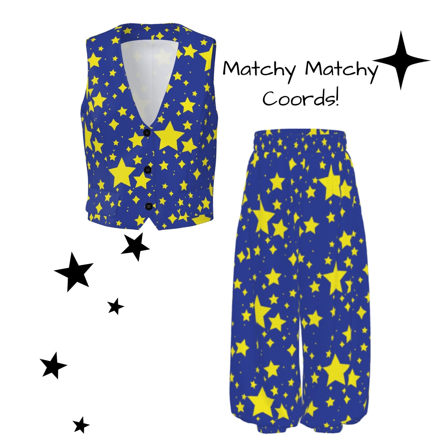Night Stardust Dressy Suit Vest Femme Waistcoat