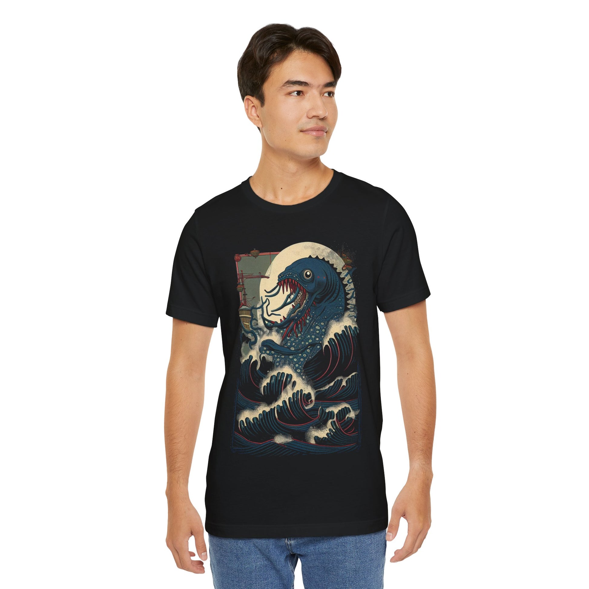 Nightmare at Sea Cthulhu Kraken shirt for men women nonbinary sea monster