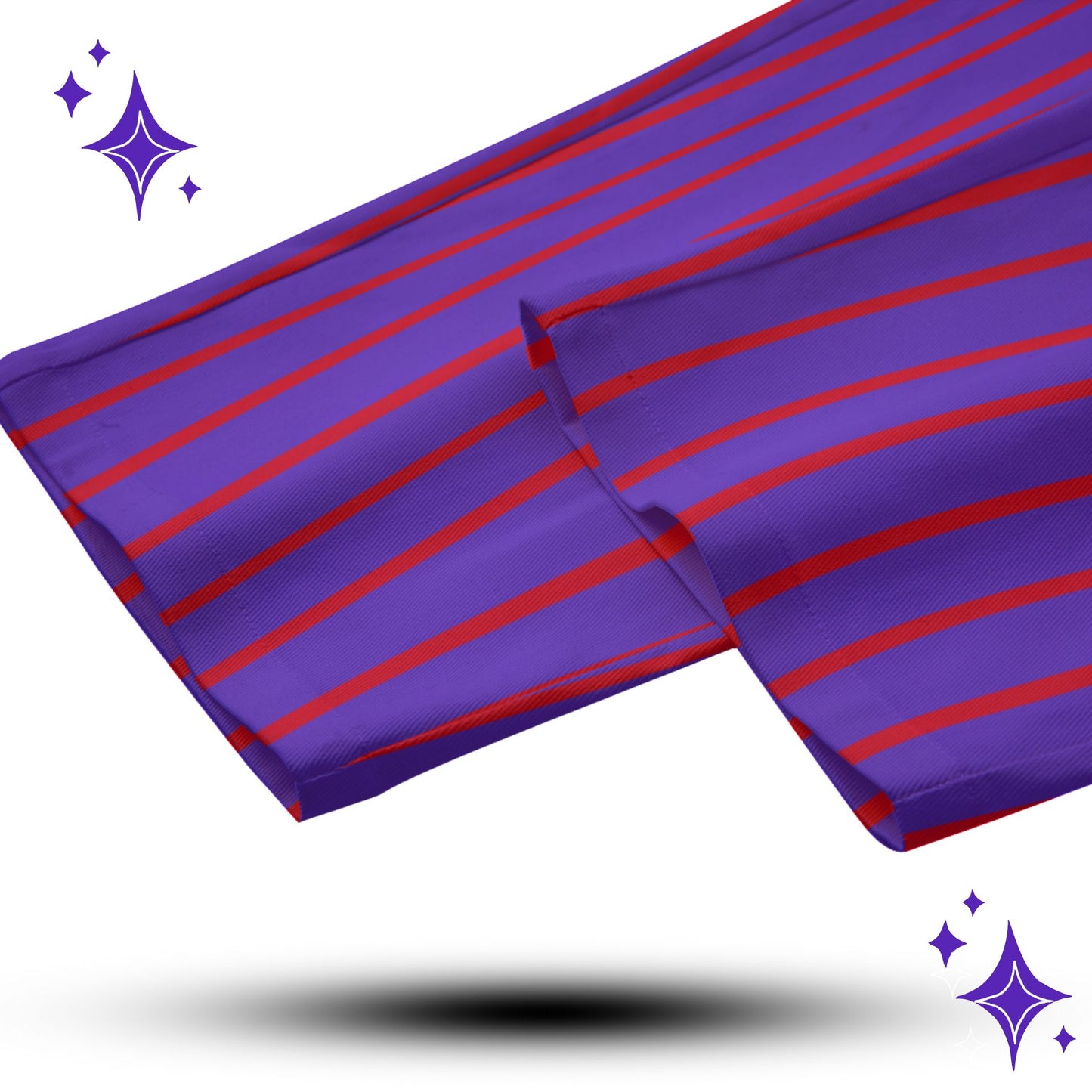 Okie Dōke Pinstripe Clown Pants Purple with Red Stripes