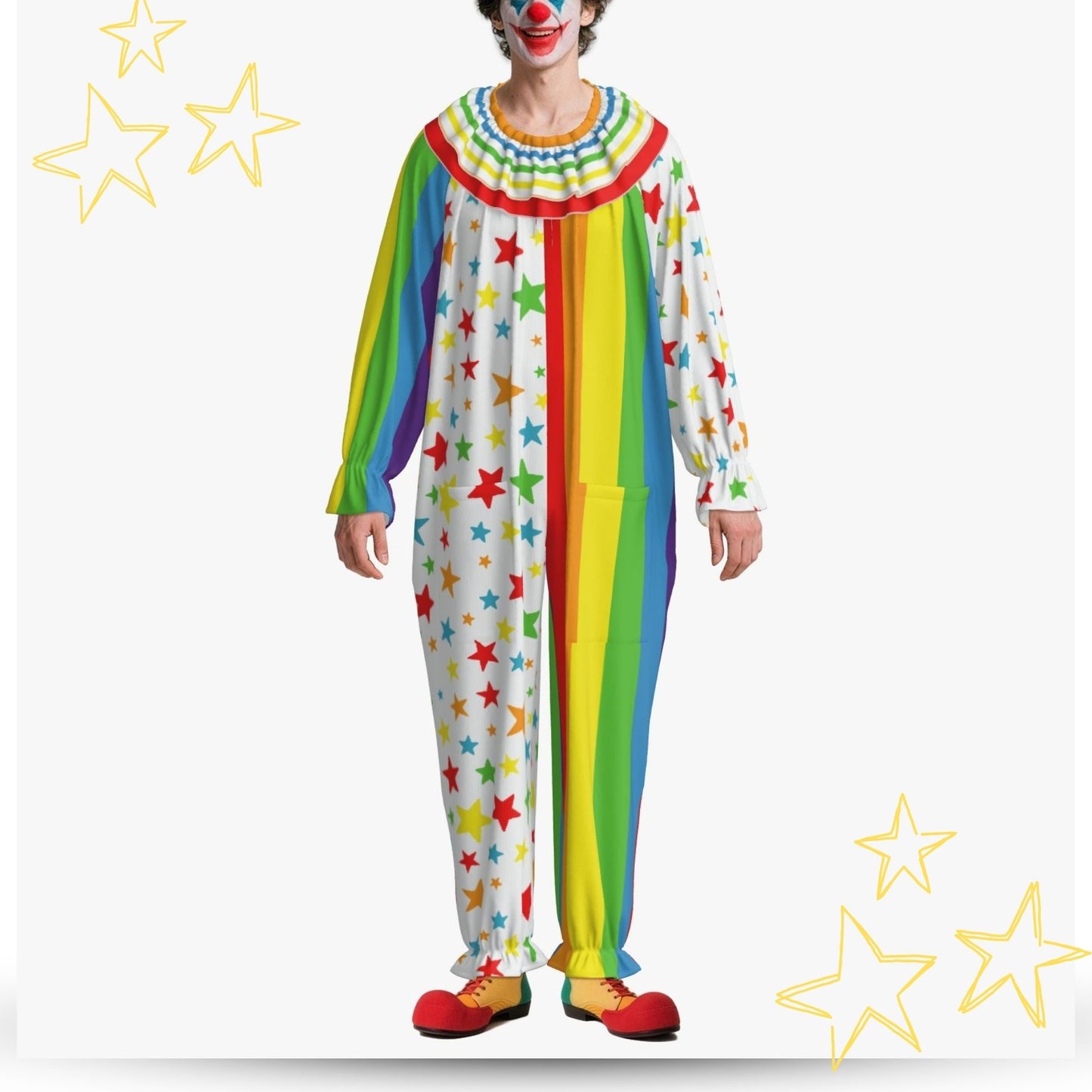 Party Poobah Pro Clown Suit w Pockets