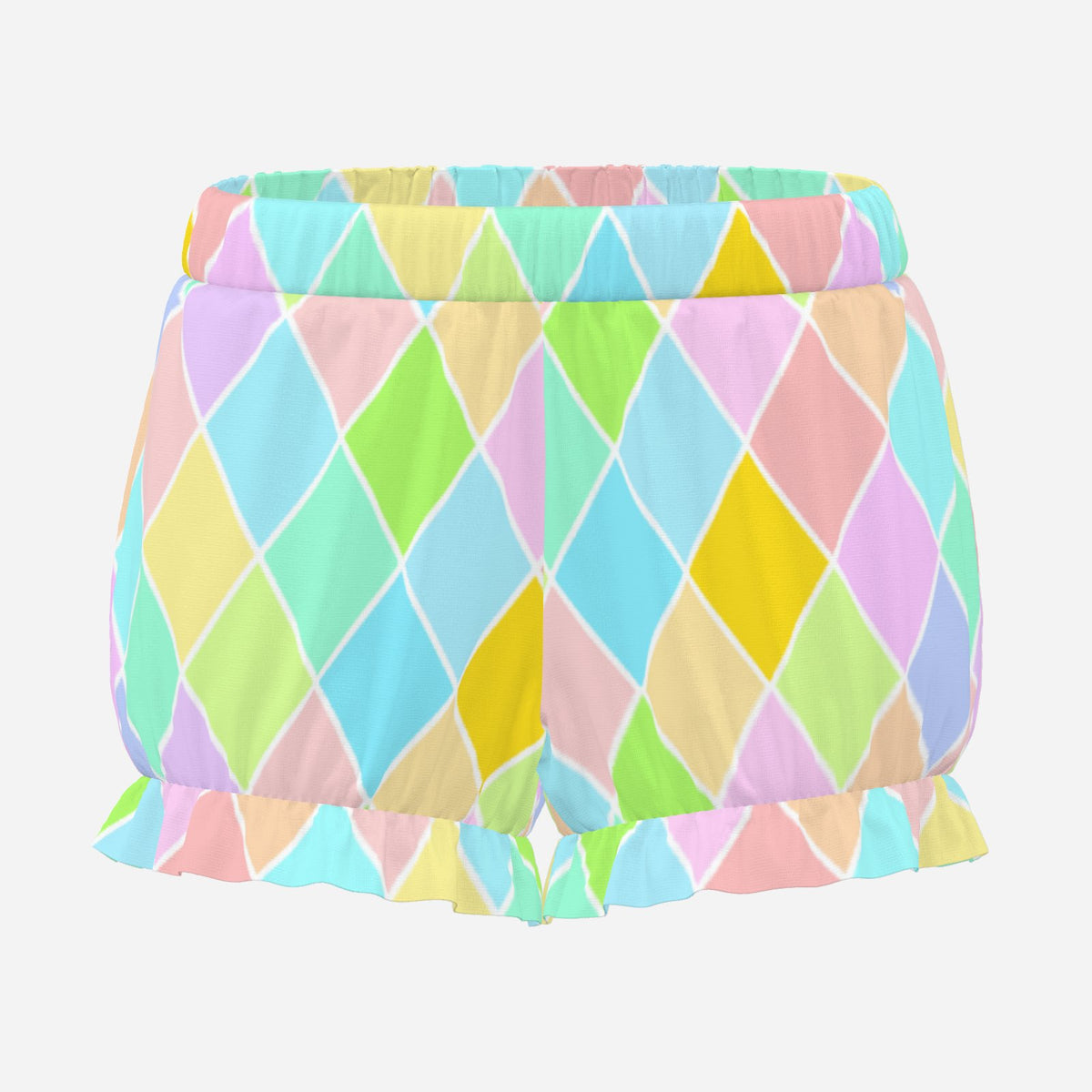 Pufflette Pants Pastel Harlequin Ruffle Clown Shorts Jester Bloomers