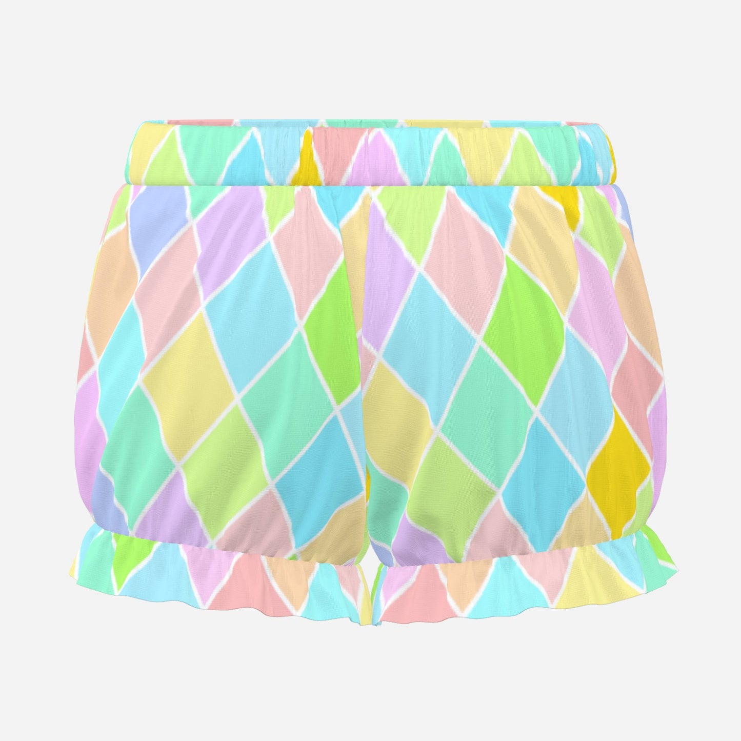 Pufflette Pants Pastel Harlequin Ruffle Clown Shorts Jester Bloomers