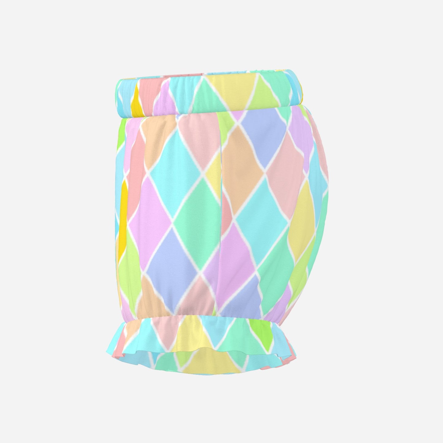 Pufflette Pants Pastel Harlequin Ruffle Clown Shorts Jester Bloomers