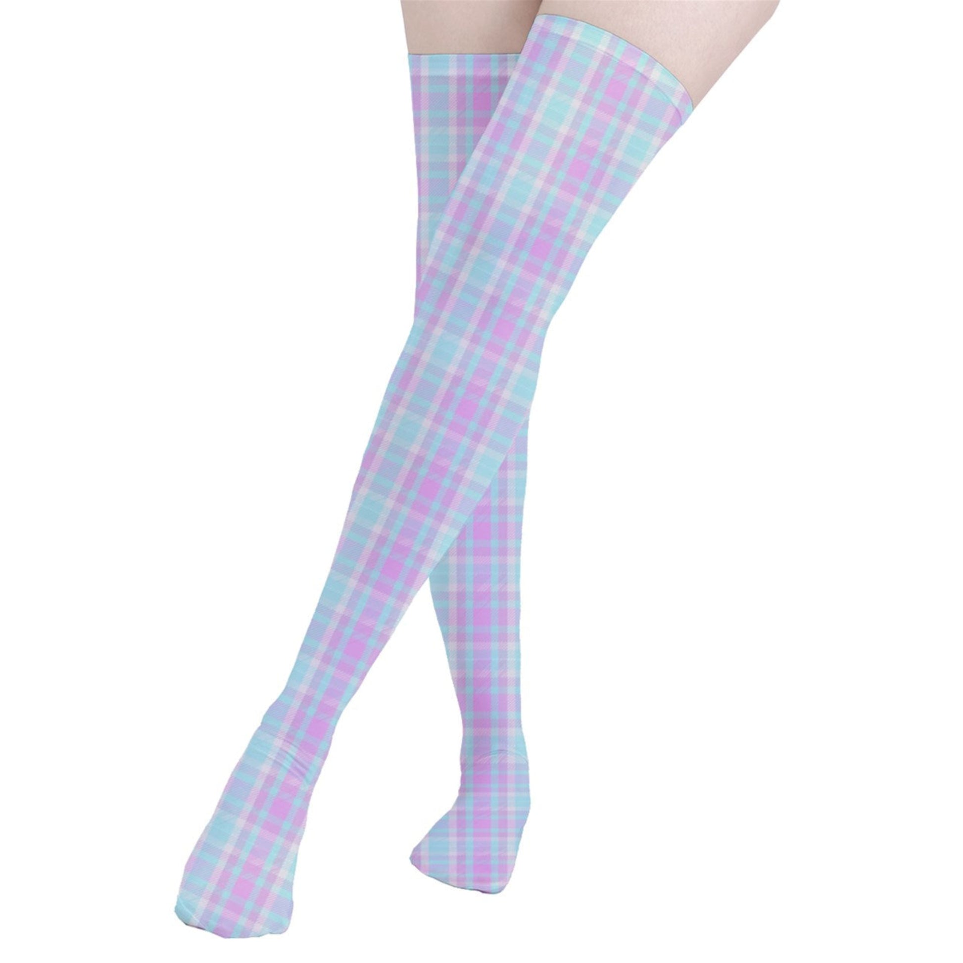 Cutecore pink blue pastel stockings